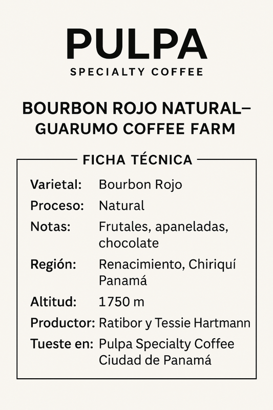 Bourbon rojo guarumo coffee farm